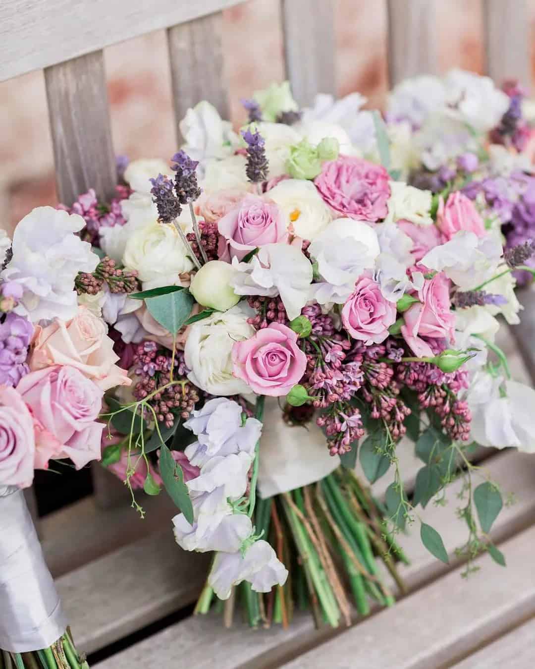 Blue & Purple Bouquets For A Summer