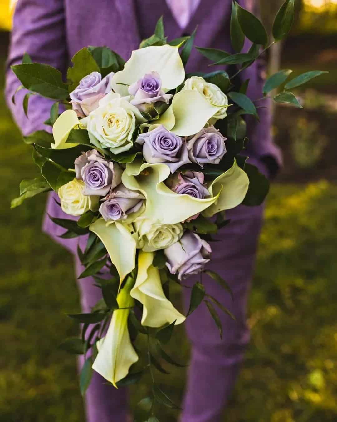 Unique Cascading Wedding Bouquets