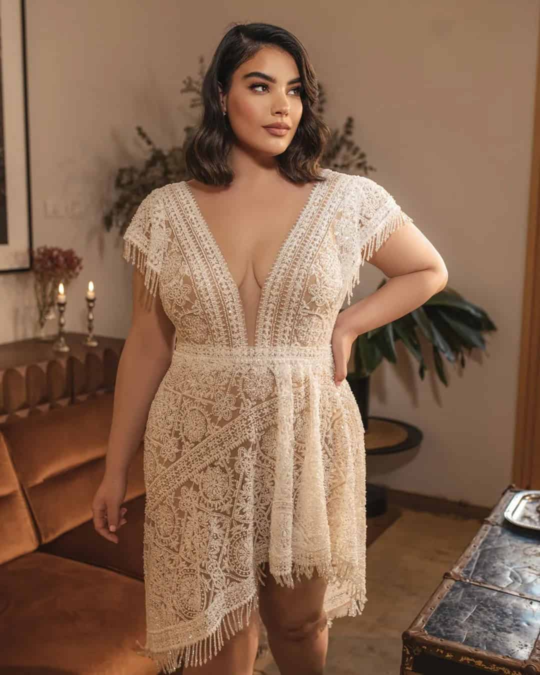 Short Plus Size Wedding Dresses