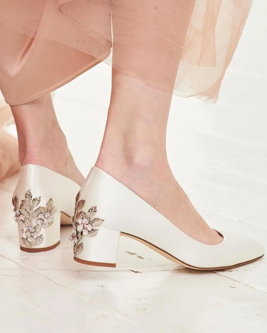 Vintage Ivory Wedding Shoes