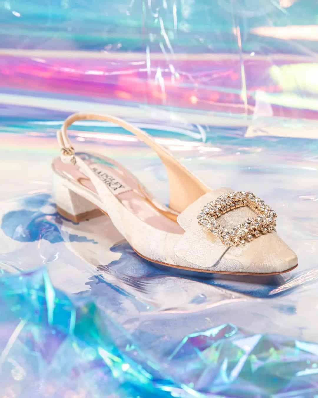 Flat Cinderella Bridal Shoes