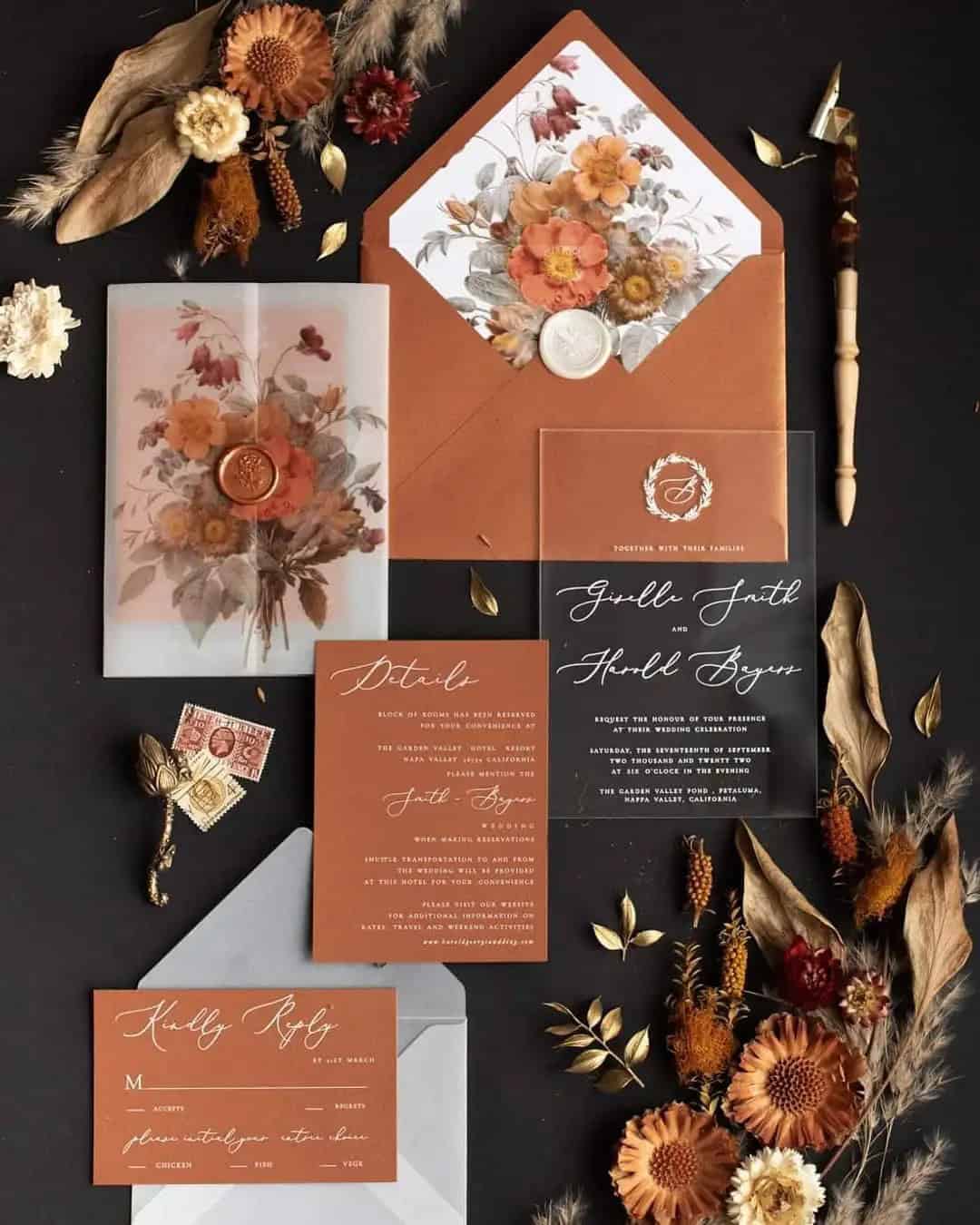 Wedding Invitation Ideas by Seasons