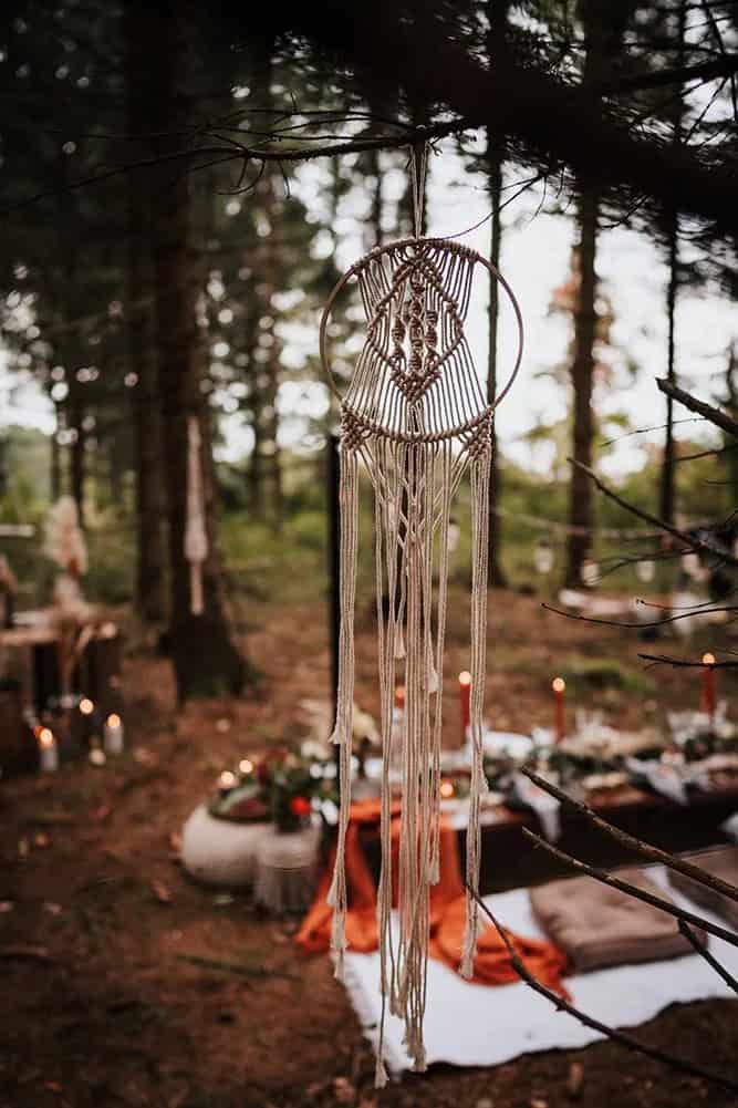 Wedding Reception In Forest