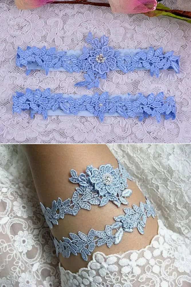 Chic Blue Garters