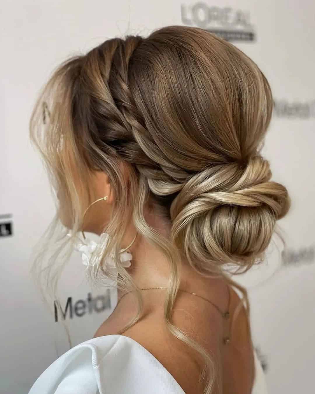 Loose Low Bun Wedding Hairstyles