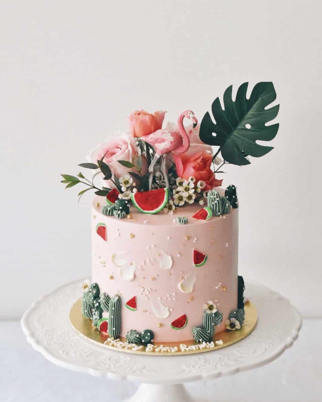 Tropical Cake Toppers For Wedding Cakes