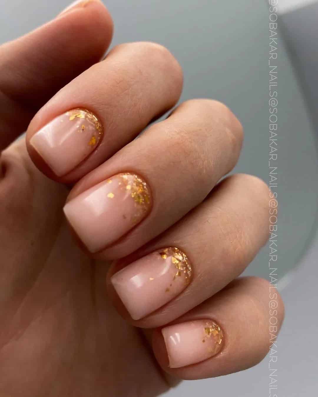 Cute Champagne Nail Designs