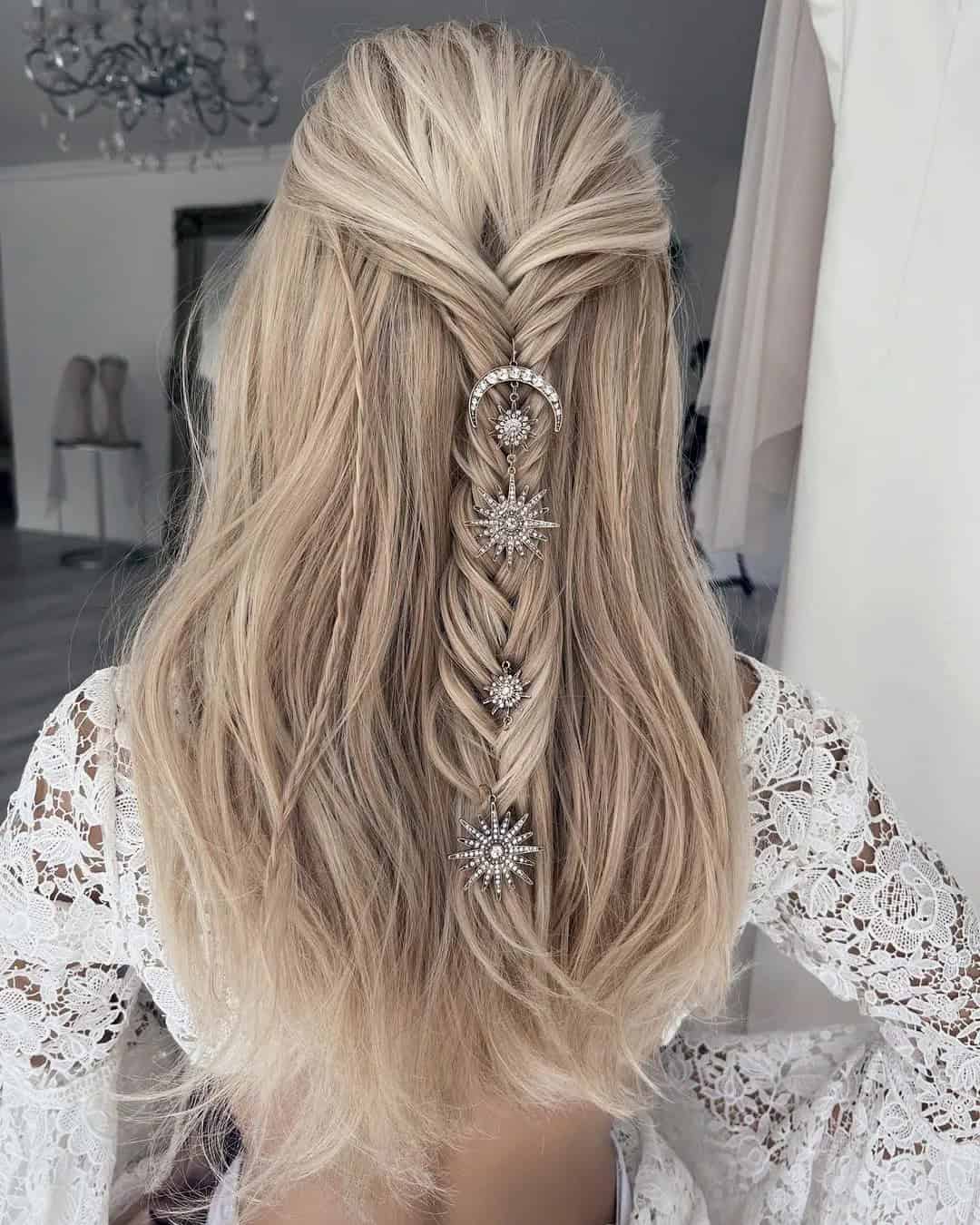 Half Up Half Down Viking Hairstyle