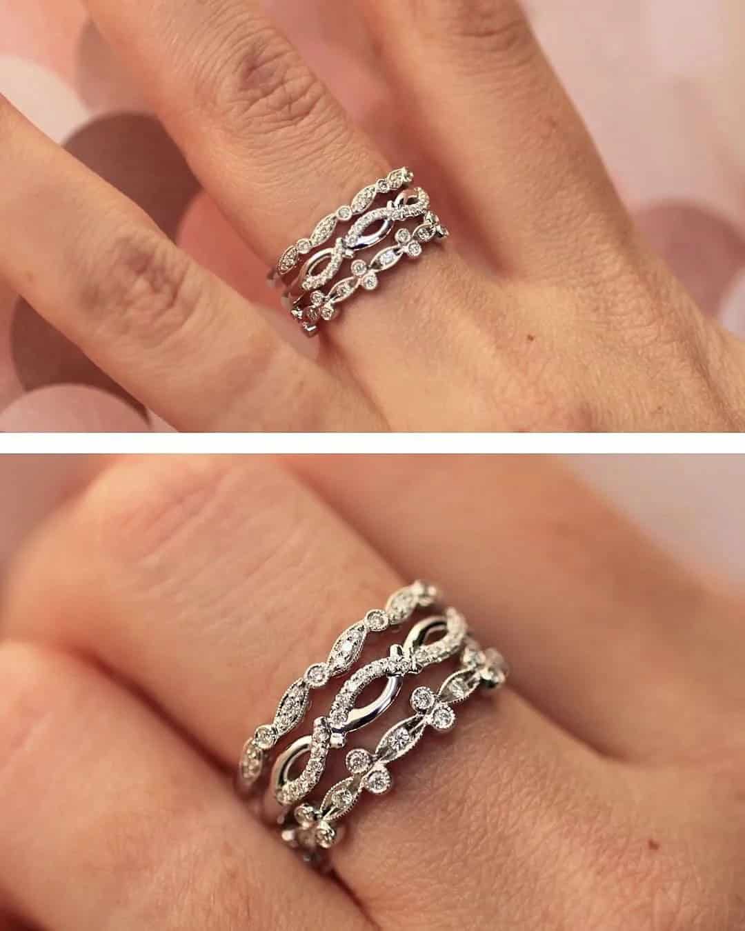 Chain Style Wedding Bands for Women