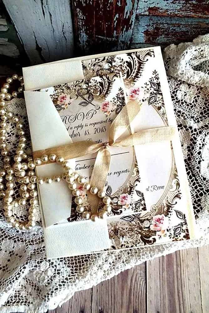 Old-Fashioned Wedding Invitations