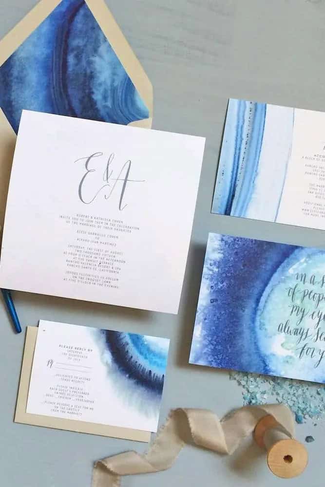 Winter-Themed Wedding Invitations