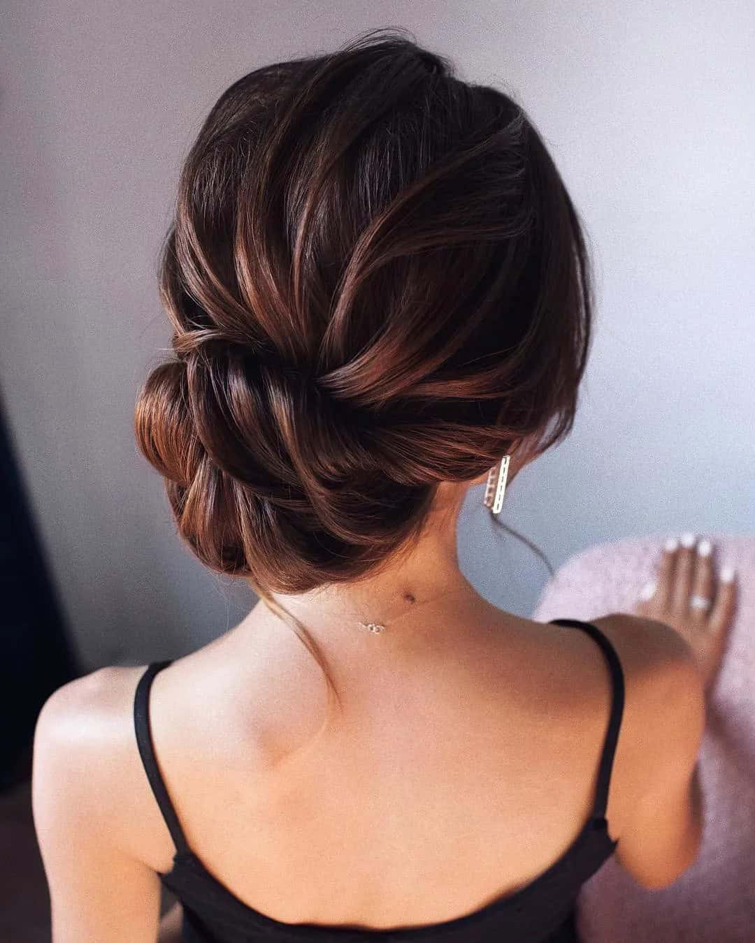 Wedding Chignon For Medium Hair