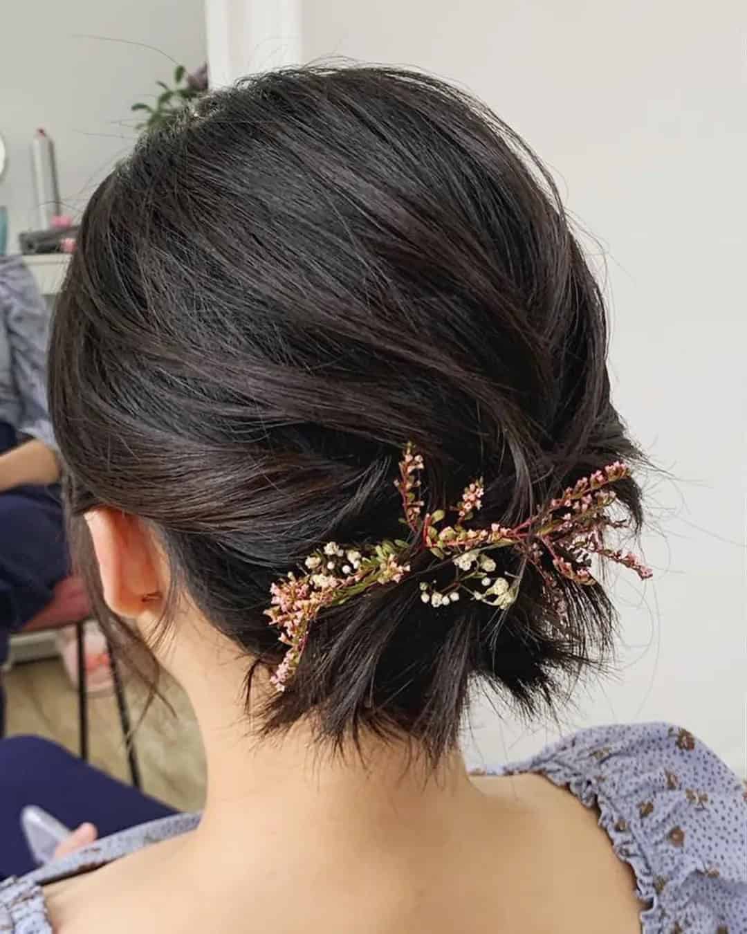 Short Wedding Hairstyles Asian