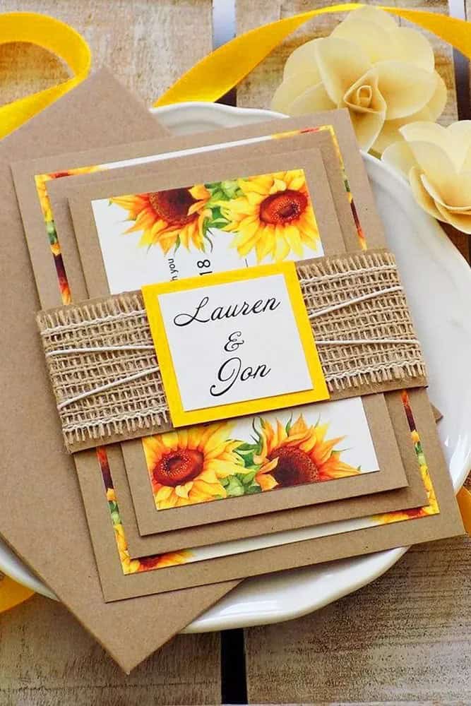 Sunflowers Wedding Invitations