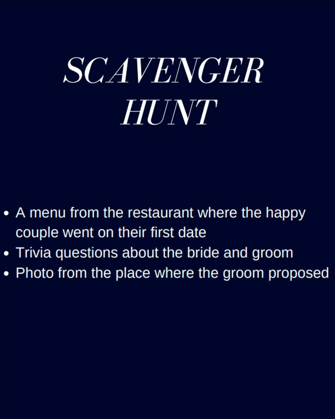 Scavenger Hunt