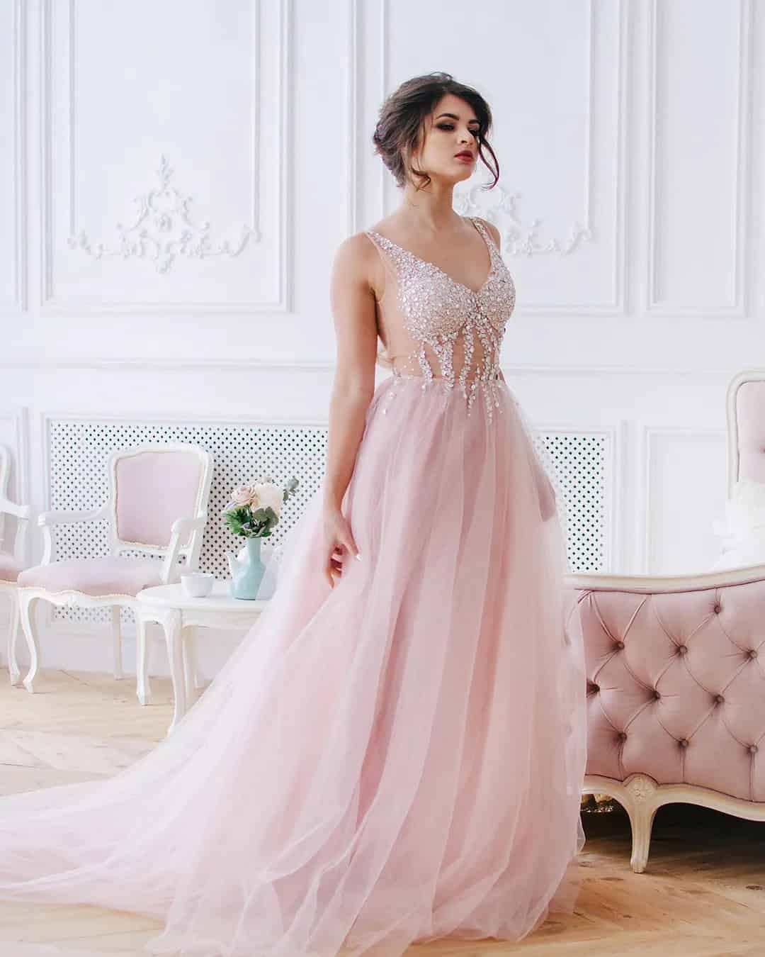 Blush Colored Wedding Dresses