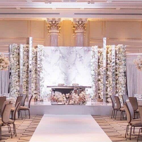 Lavish Dreams: Extravagant Wedding Backdrop