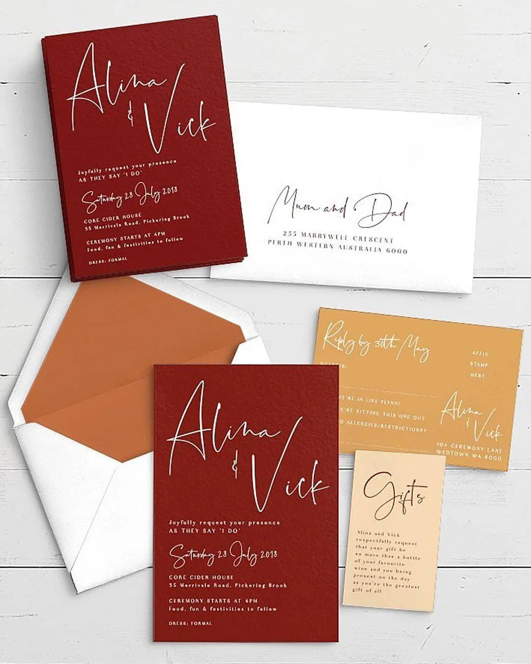 Modern Wedding Invitations