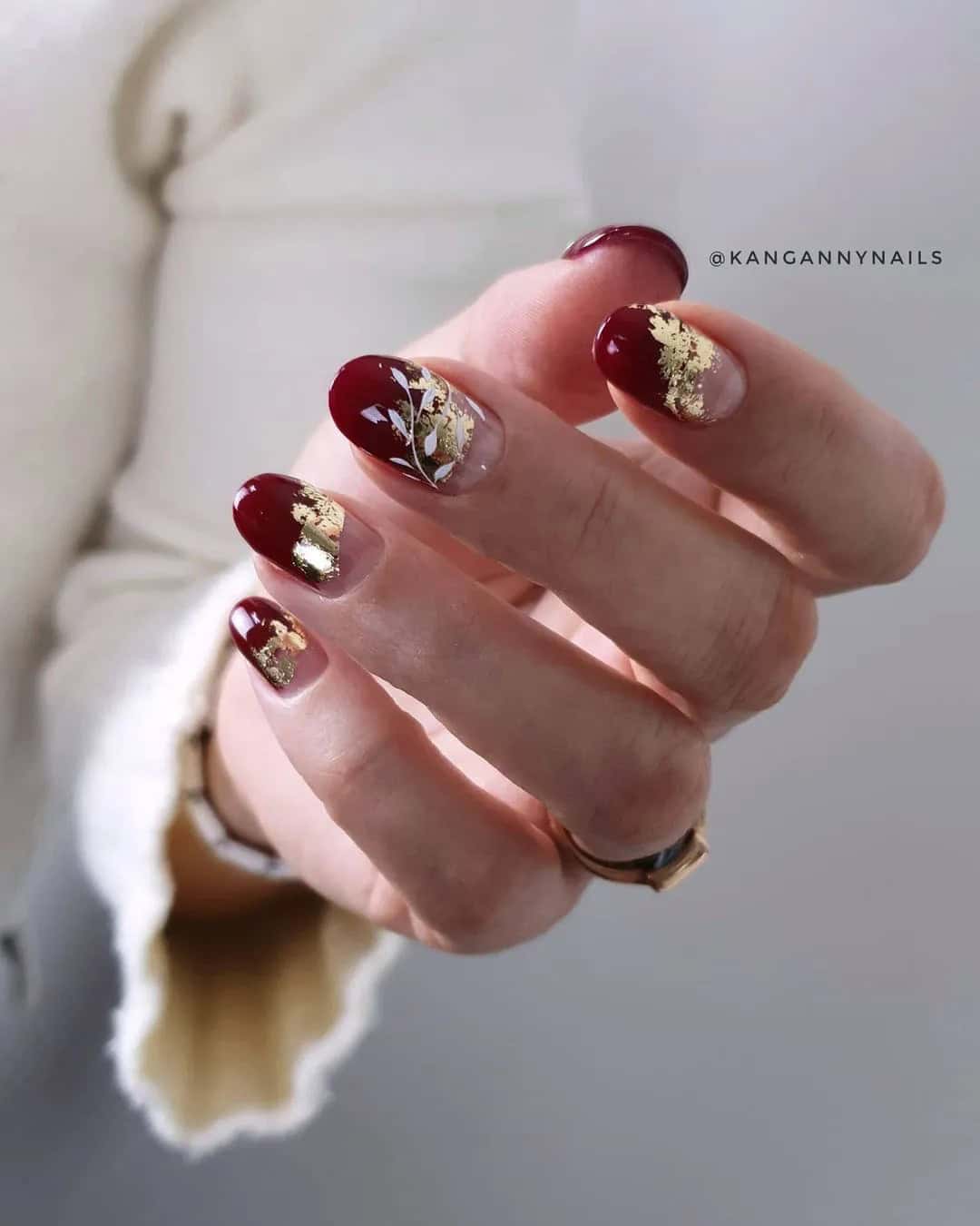 Perfect Autumn Palette for Wedding Nails