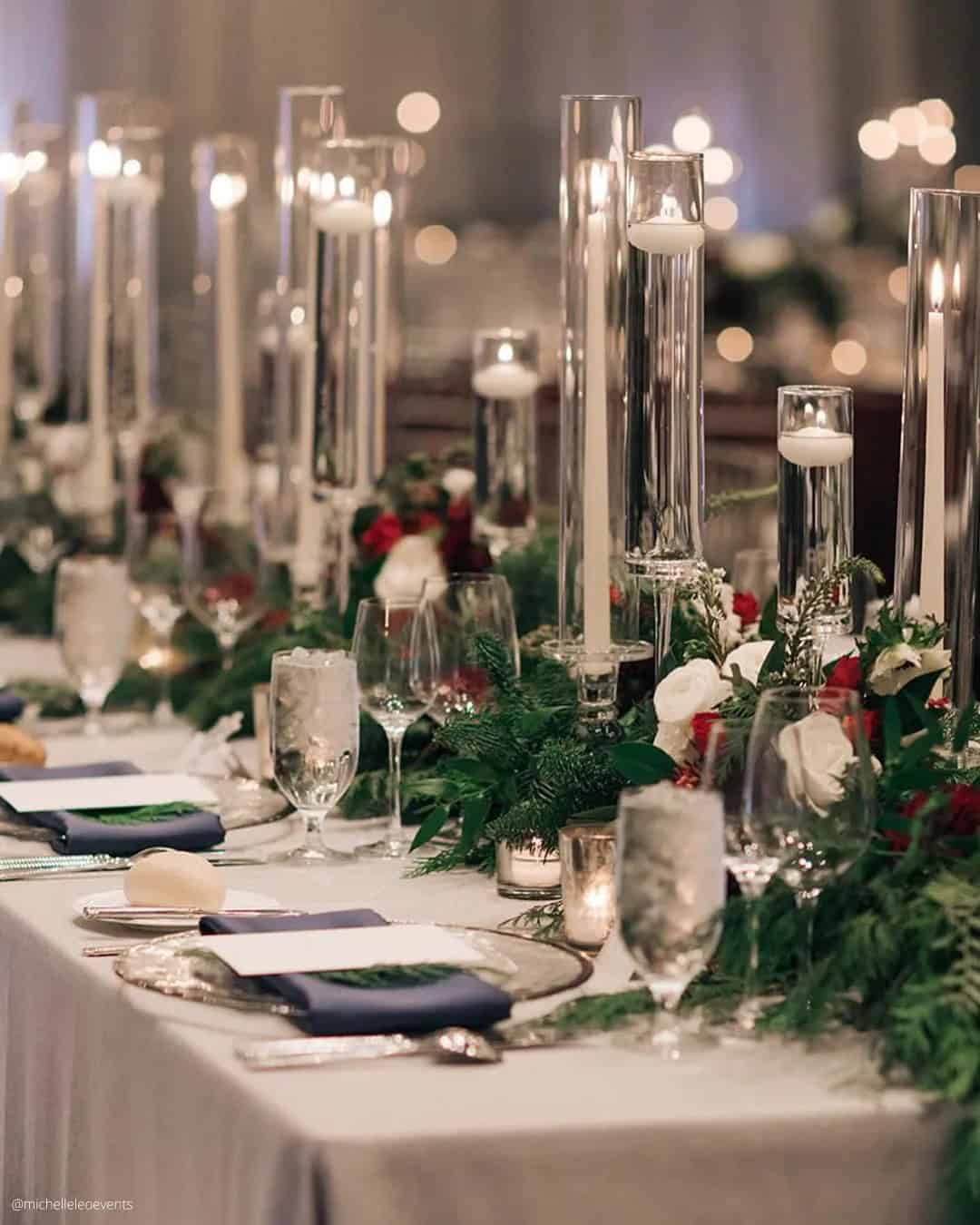 Winter Wedding Centerpieces