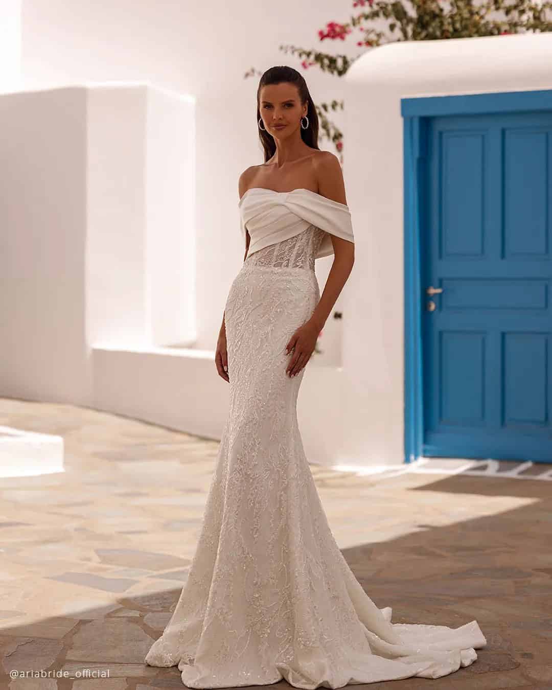 Simple Off The Shoulder Wedding Dresses