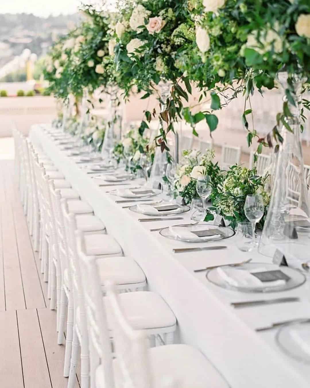 Greenery Wedding Decor Ideas For Centerpieces