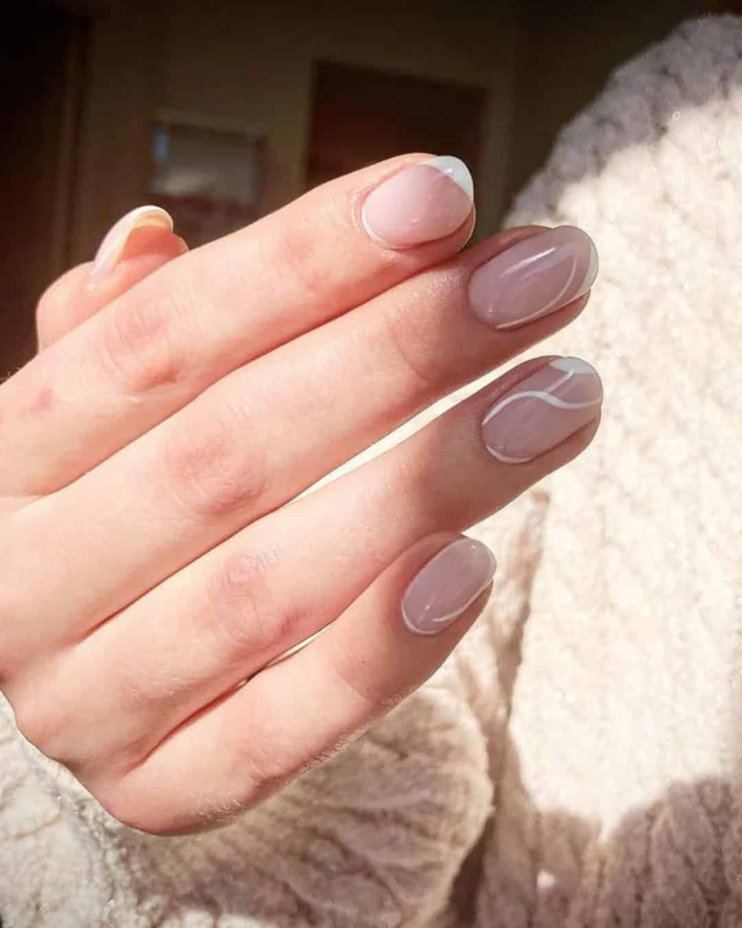 Wedding Nails Simple Gel