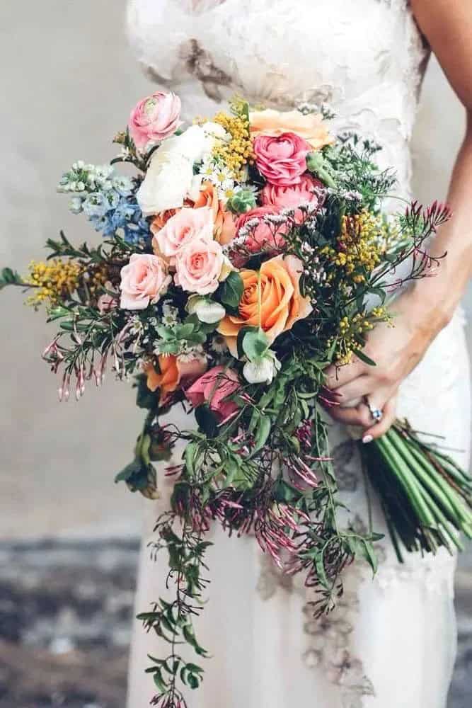 Exquisite Cascading Wedding Bouquets