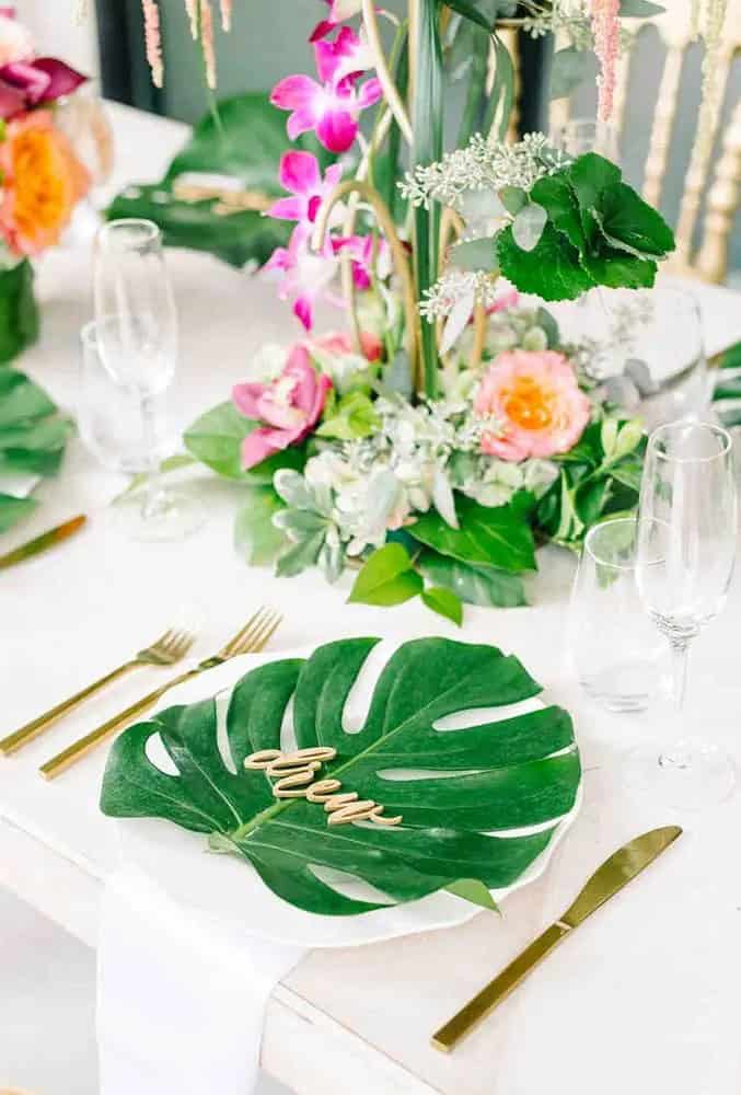 Tropical Wedding Decor Ideas – Setting Place