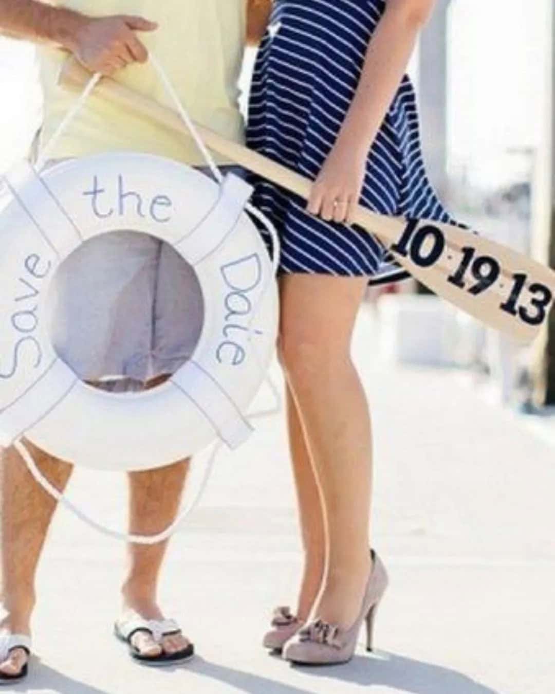 Save The Date Photos On A Beach