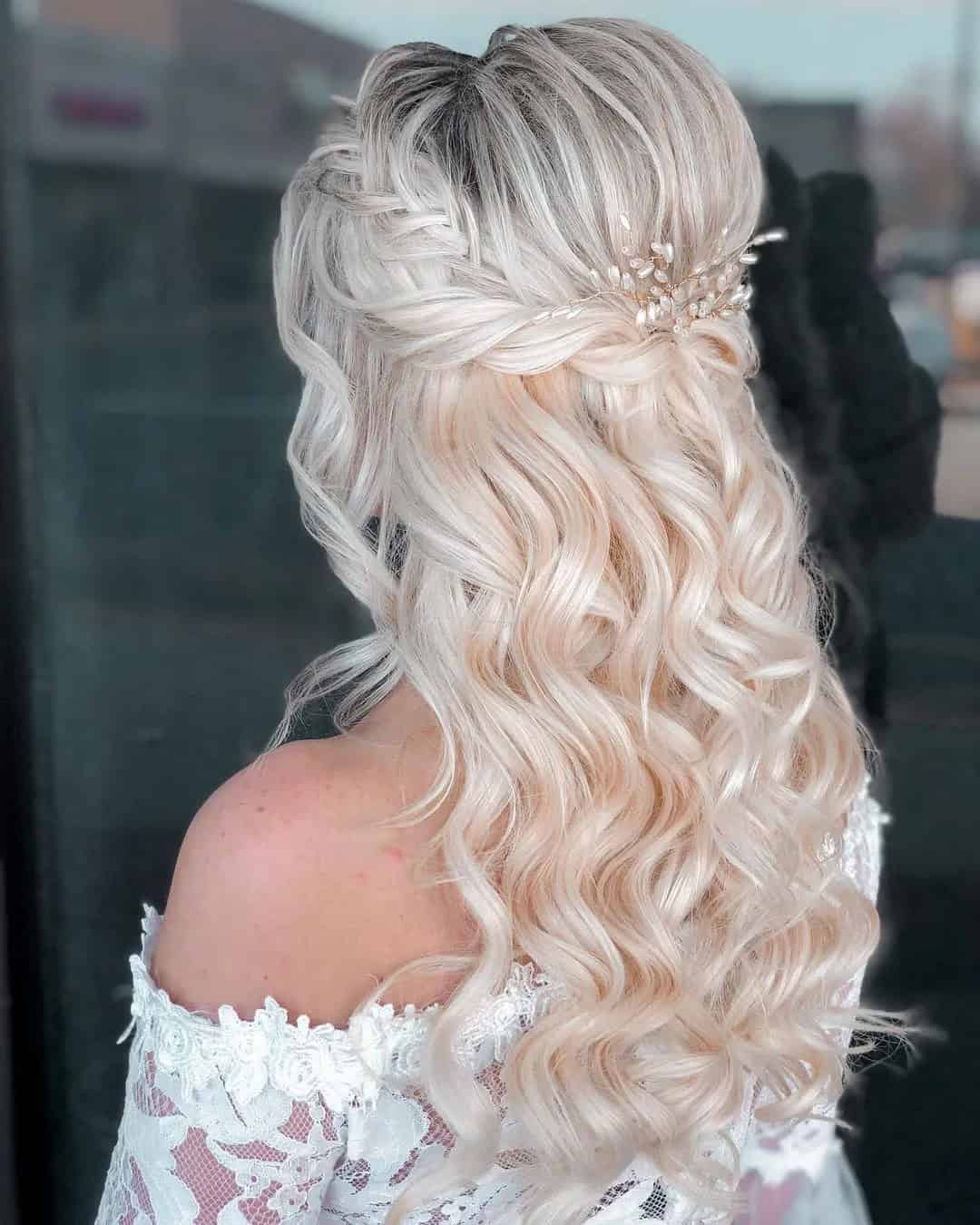 Half Up Half Down Wedding Hair