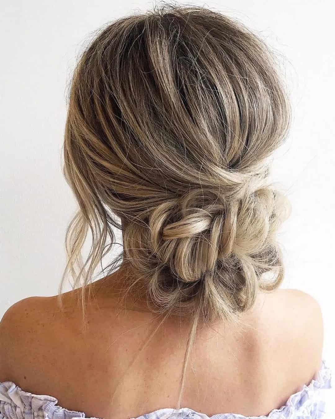 Low Bun Hairstyles For Thin Hair