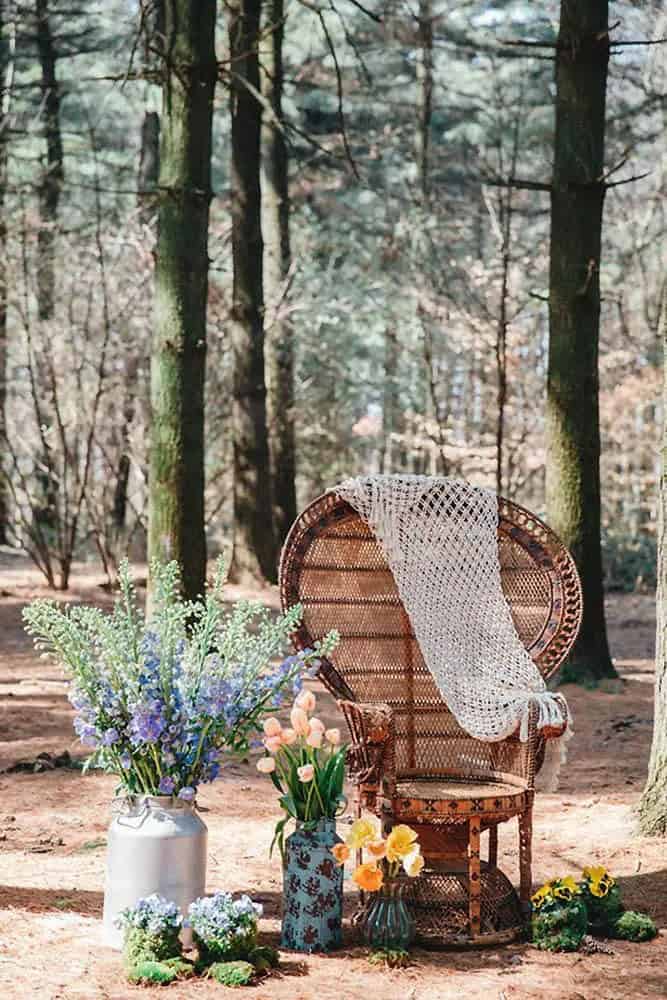 Bohemian Wedding Chair Decor Ideas