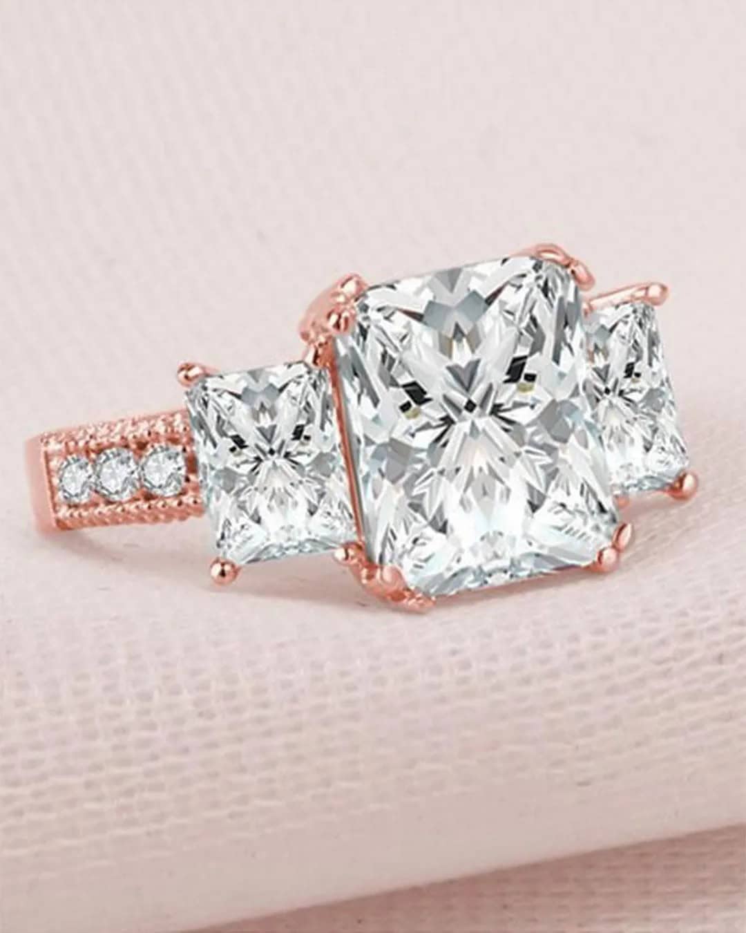 Vintage Rose Gold Engagement Rings