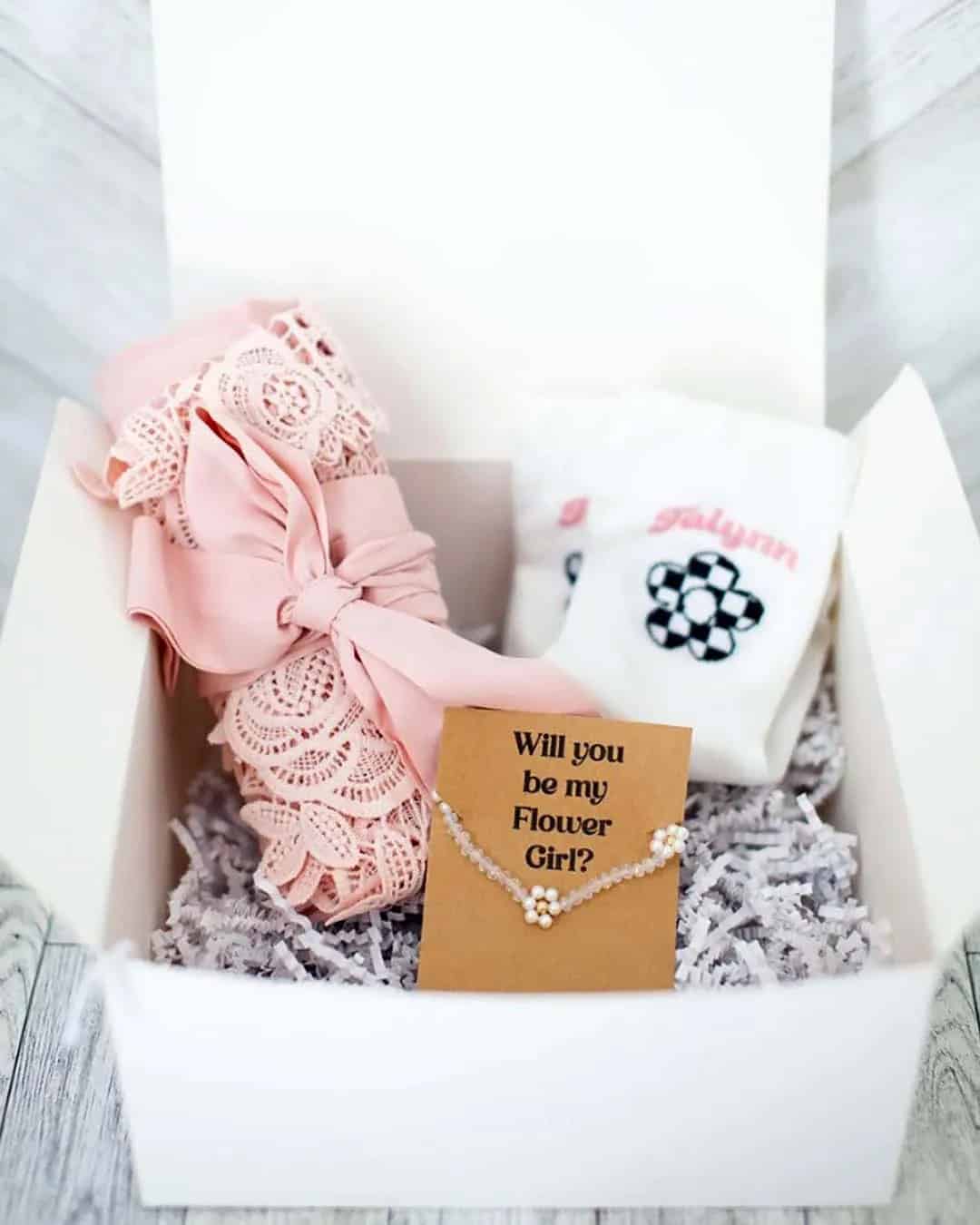 Flower Girl Proposal Box Ideas