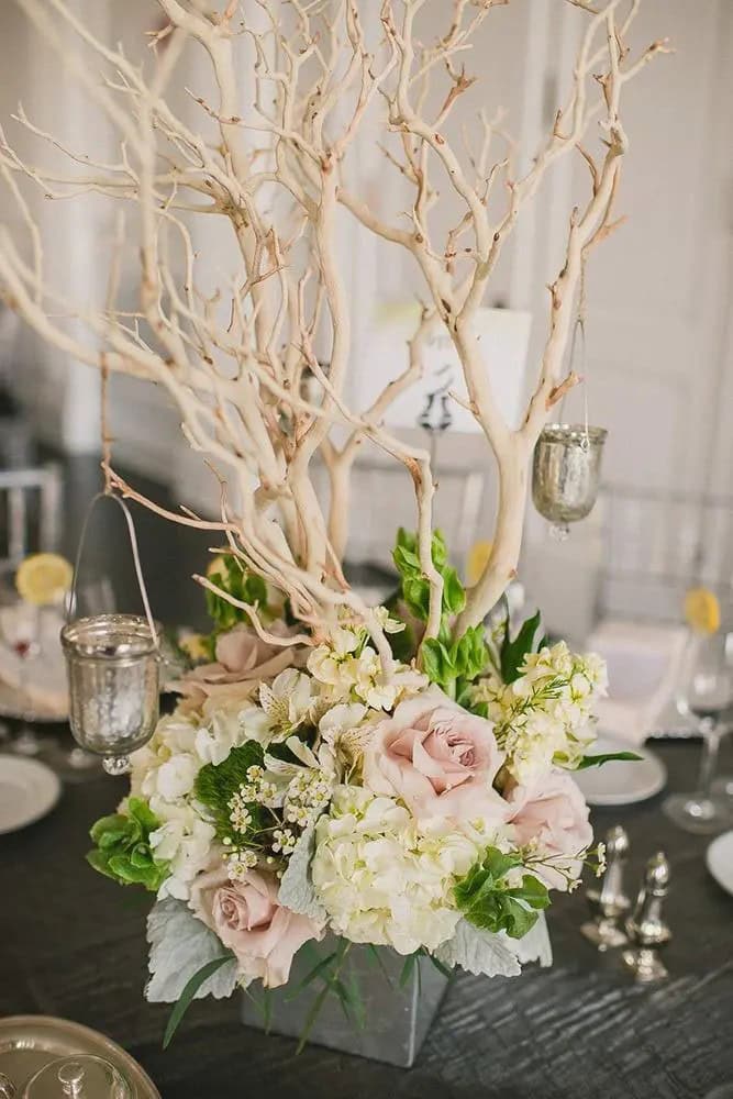 Centerpiece Ideas With Wooden Branches