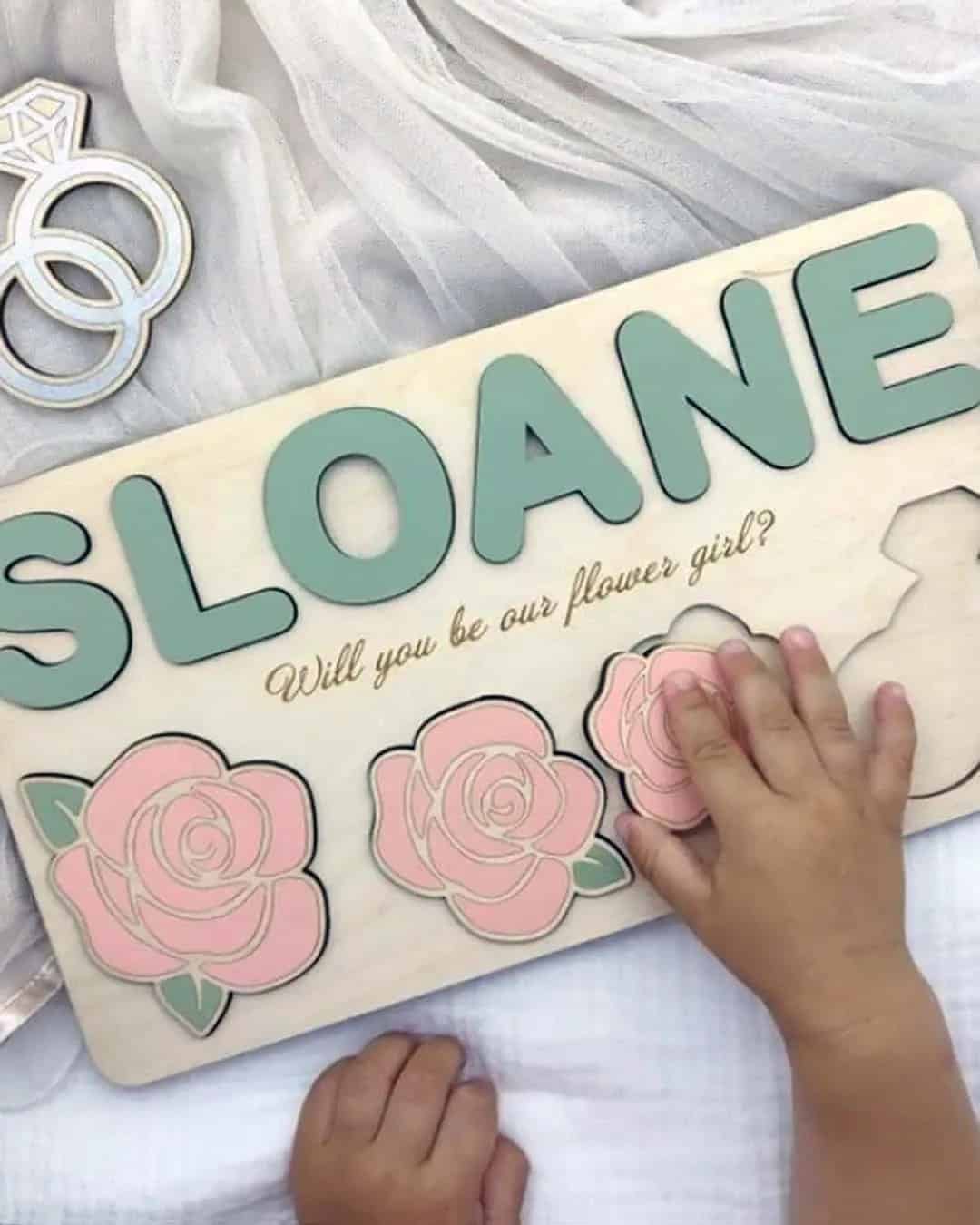 Flower Girl Proposal Puzzle