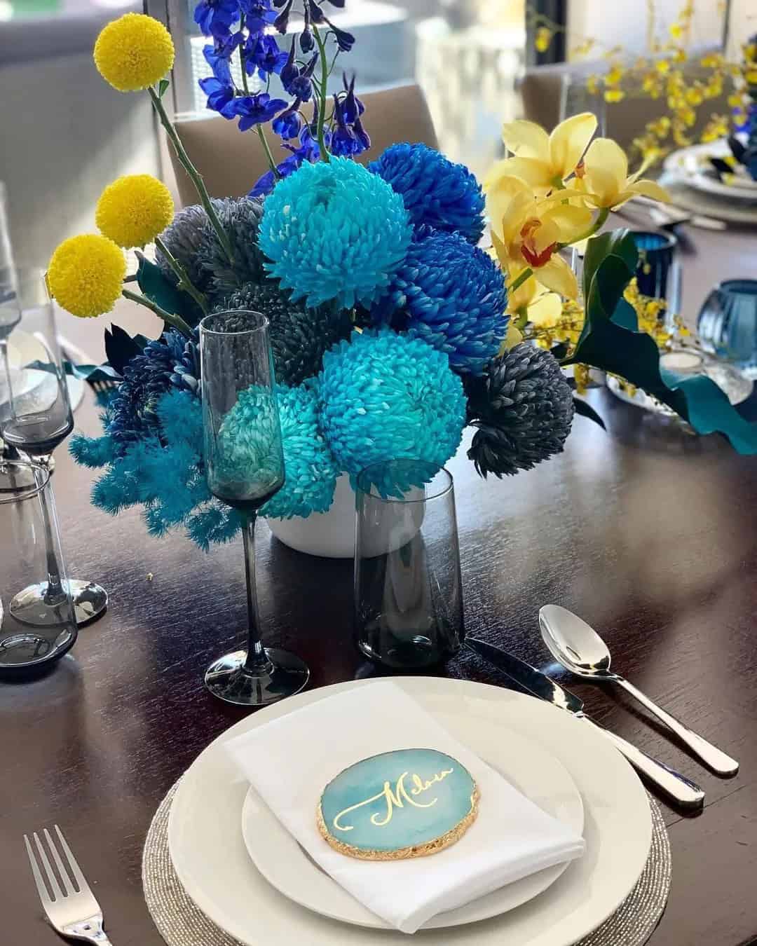 Tiffany Blue Centerpieces