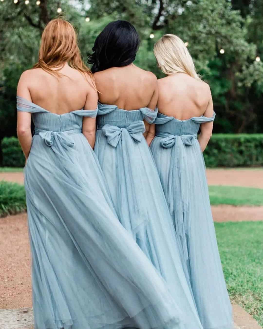 Dusty Blue Bridesmaid Dresses