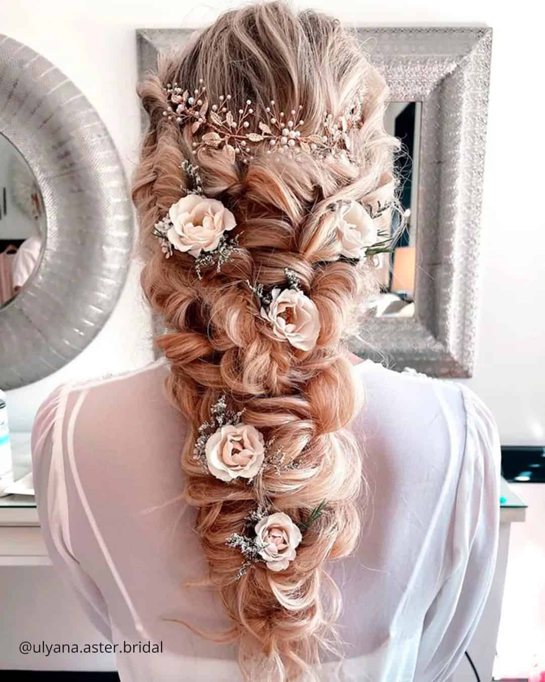 Spring Wedding Hairstyles With Flowers