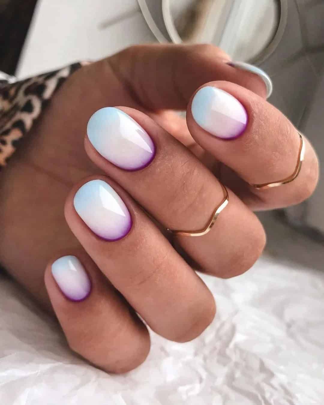 White Ombre Nail Designs