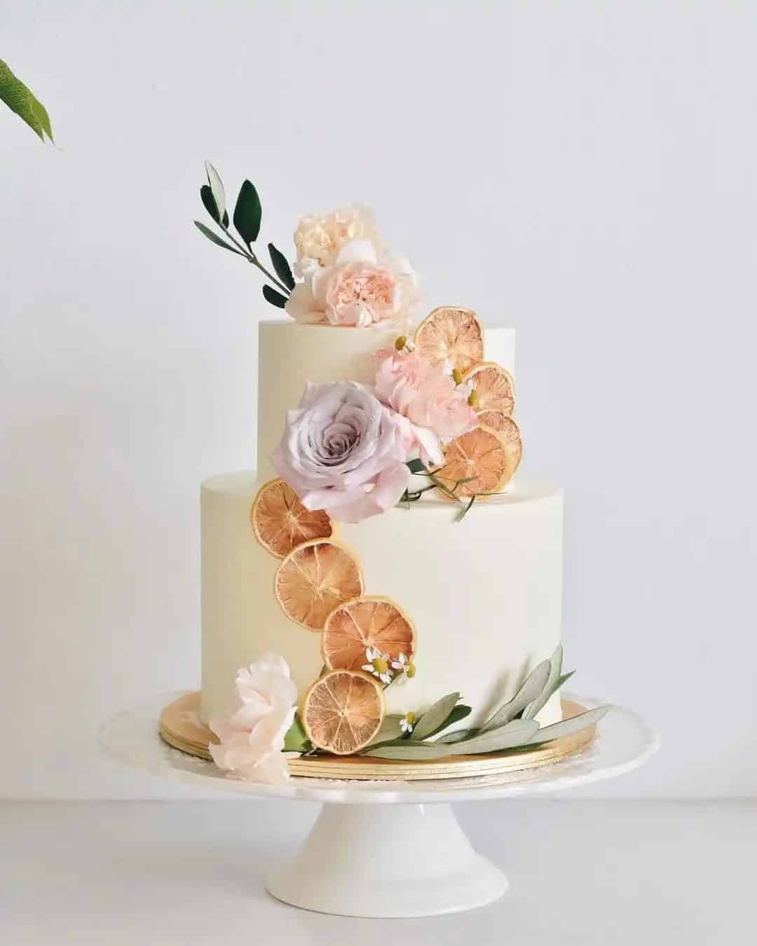 Citrus Wedding Cake Ideas