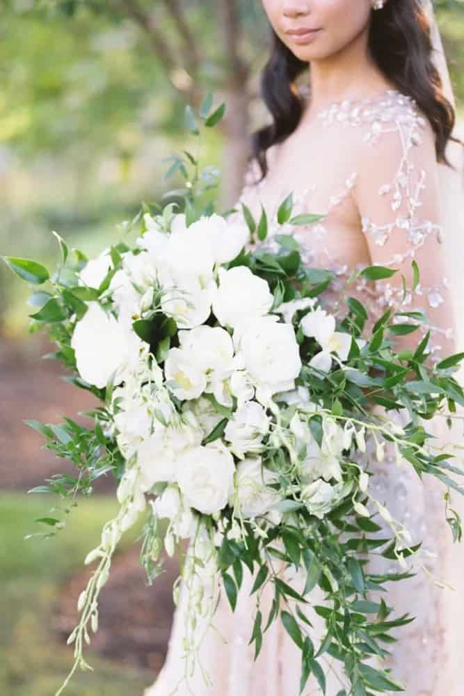 Exquisite Cascading Wedding Bouquets