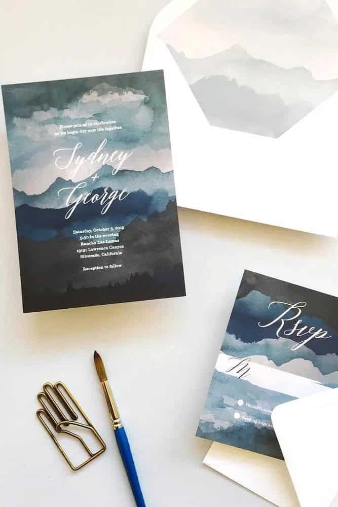 Unique Winter Wedding Invitations