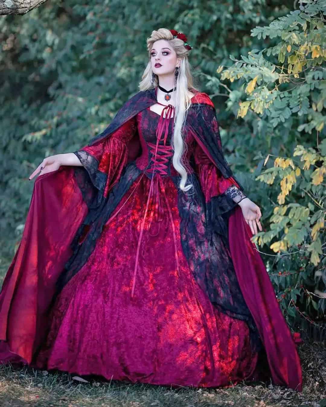 Black And Purple Gothic Wedding Dresses