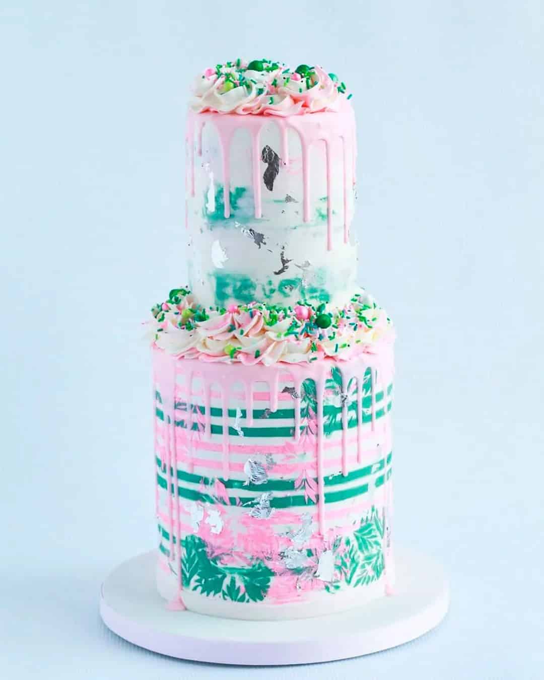 Charming Naked Drip Cakes