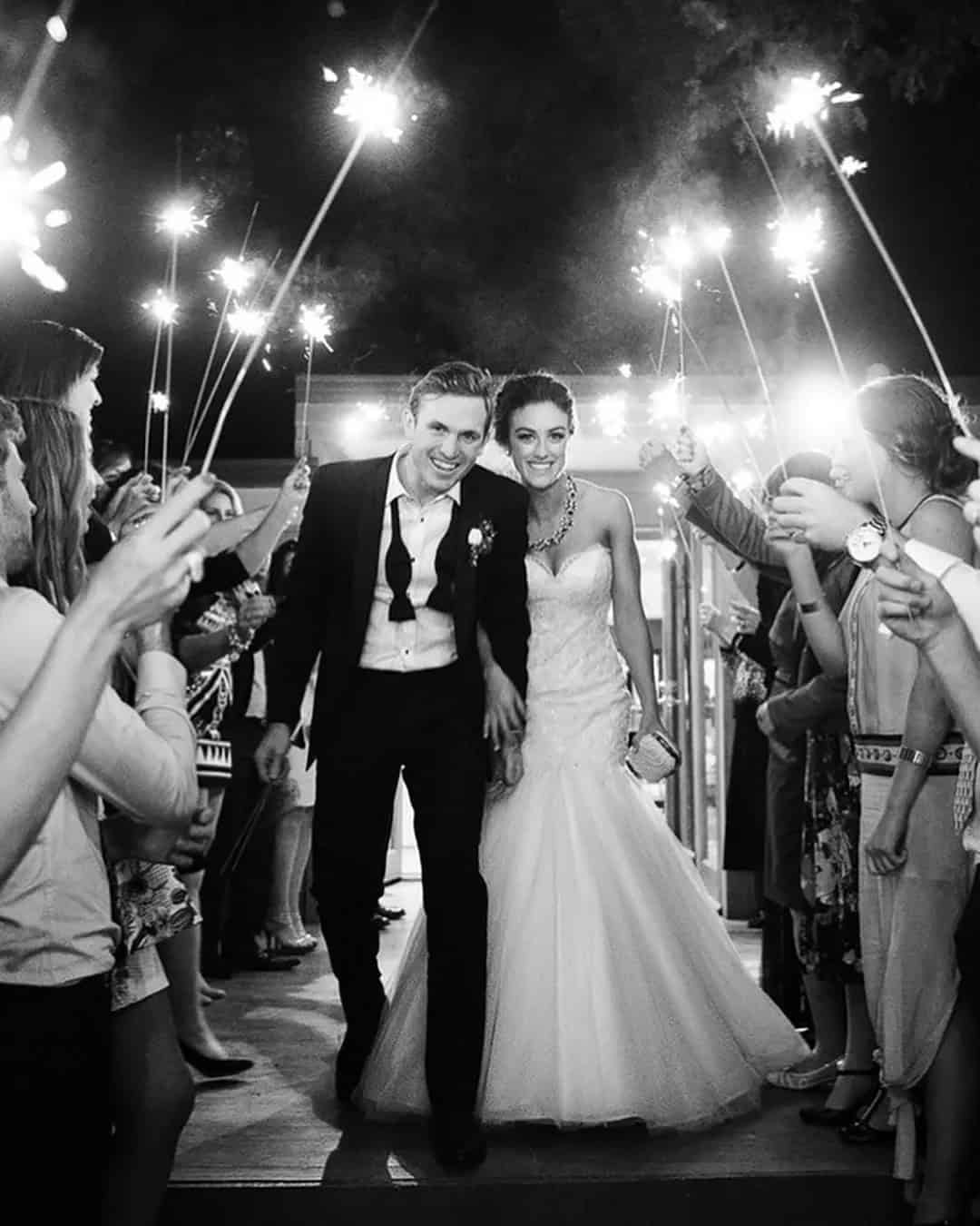 Magic Black And White Sparkler Photo Ideas