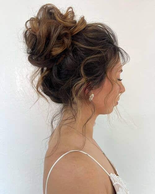 Really messy, messy bun