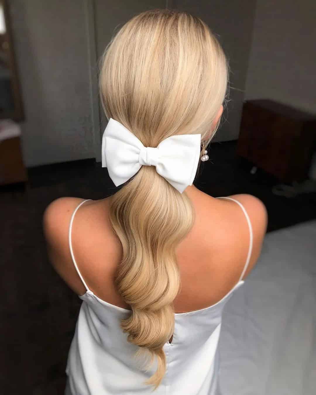 Bridal Hair Ideas With Ribbon