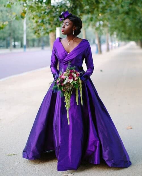 23 Vibrant Purple Bridal/Guest Dress